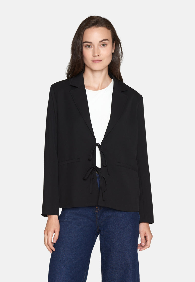 Vagna Bow Blazer Sort