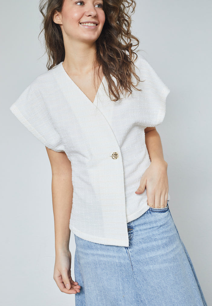 Evela Vest, Cream