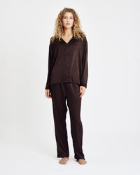 HTD Satin Pyjamas, Brown