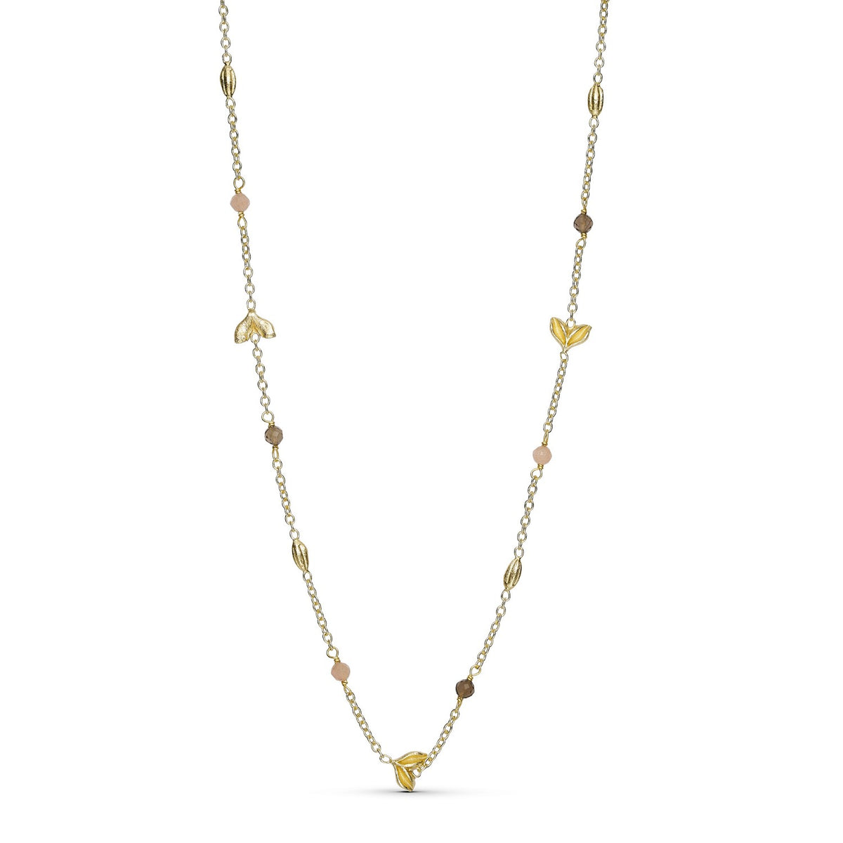 Nadia Halskæde, Smokey - Guldbelagt
