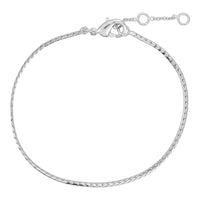 Snake Chain Armbånd, Sølvbelagt