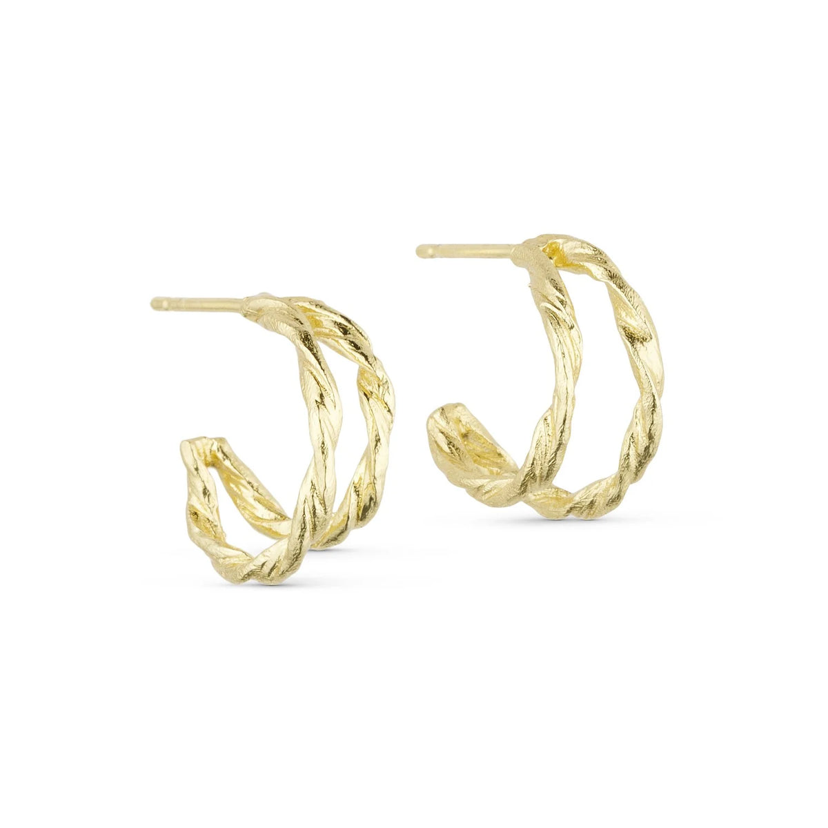 Willow Duo Hoops, Guldbelagt