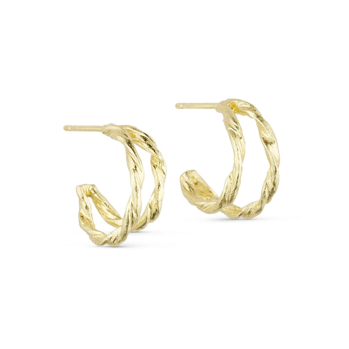 Willow Duo Hoops, Guldbelagt