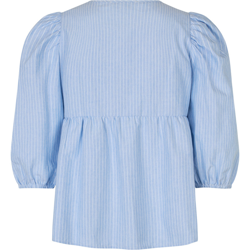 Betty Bluse, Blue/White