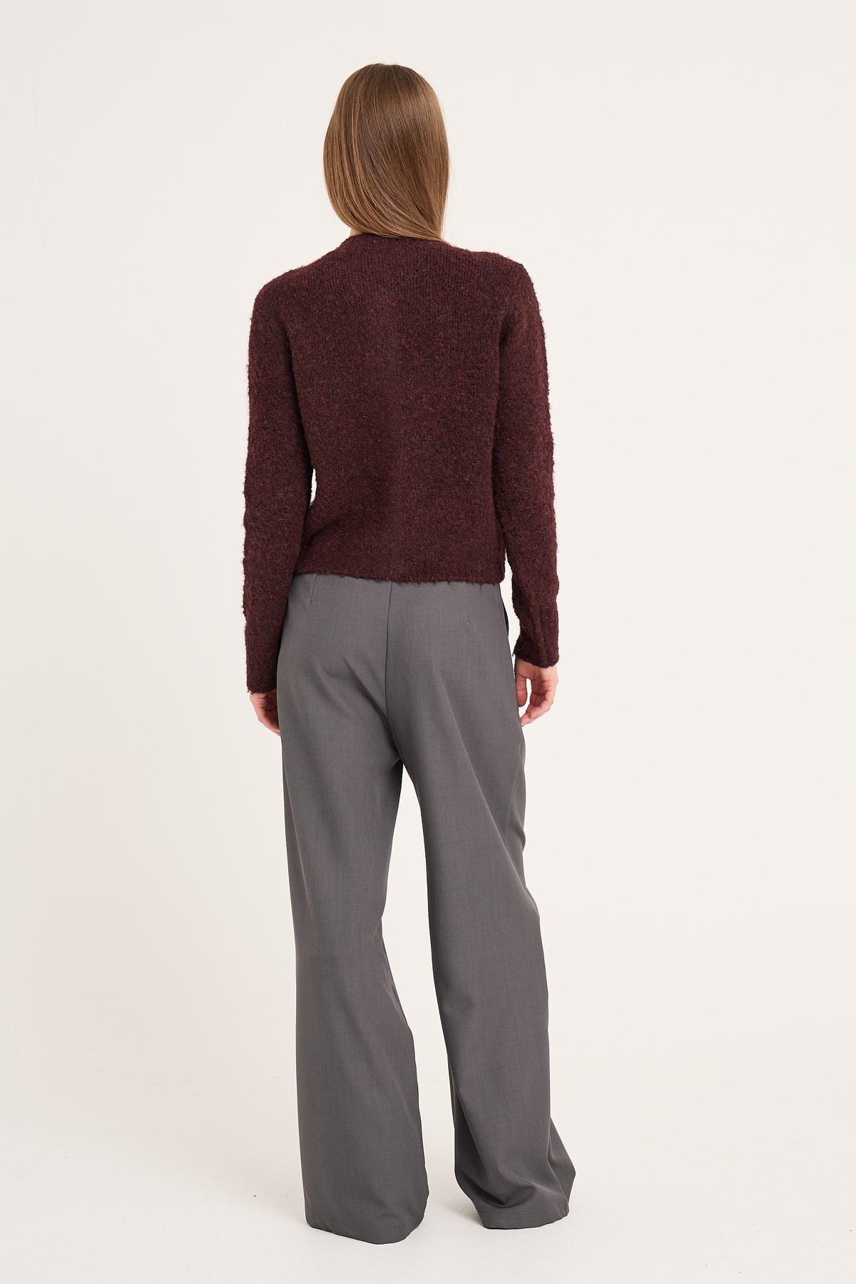 Audrey Strik Cardigan, Bordeaux