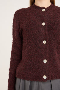 Audrey Strik Cardigan, Bordeaux