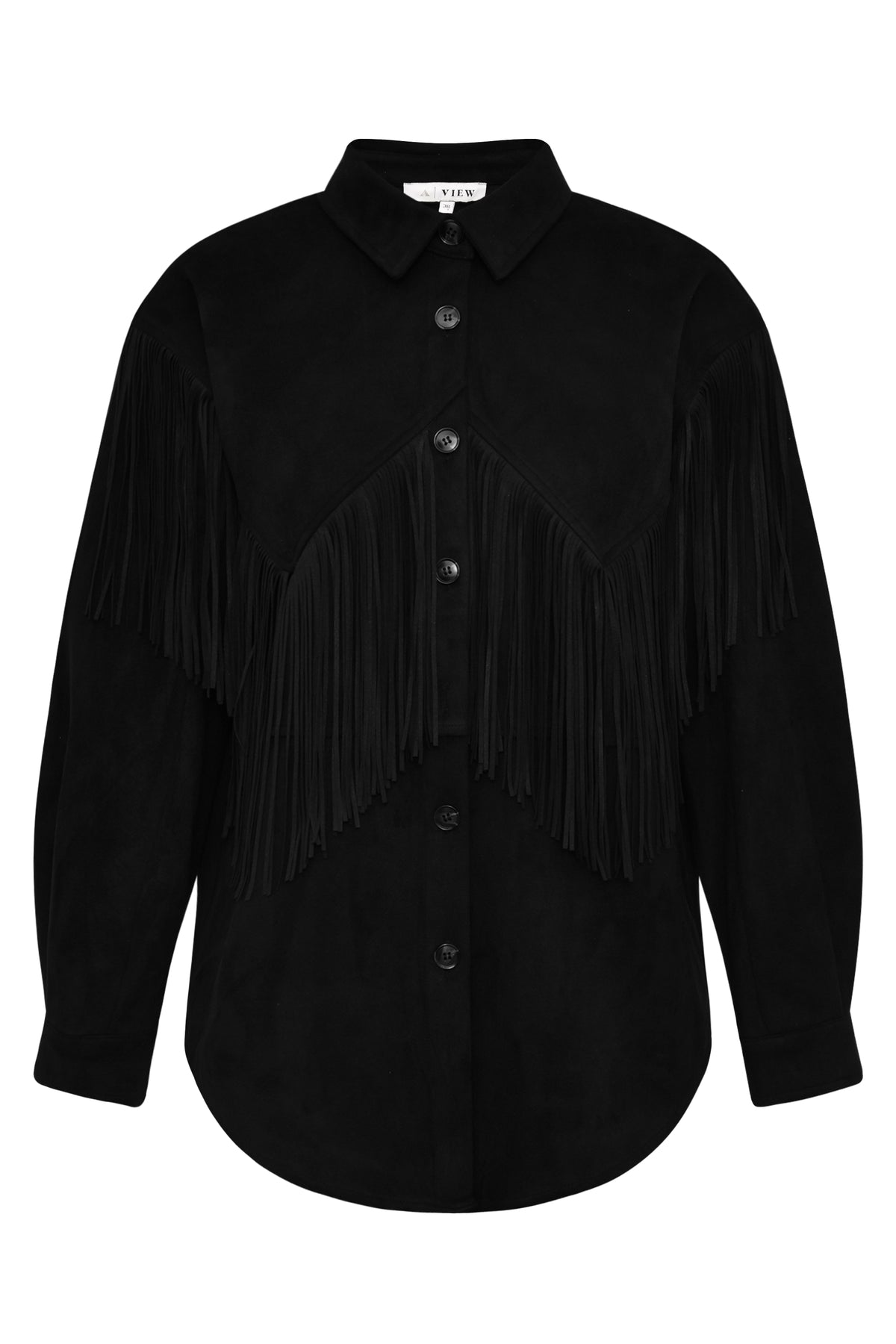 Fringe Skjorte, Sort
