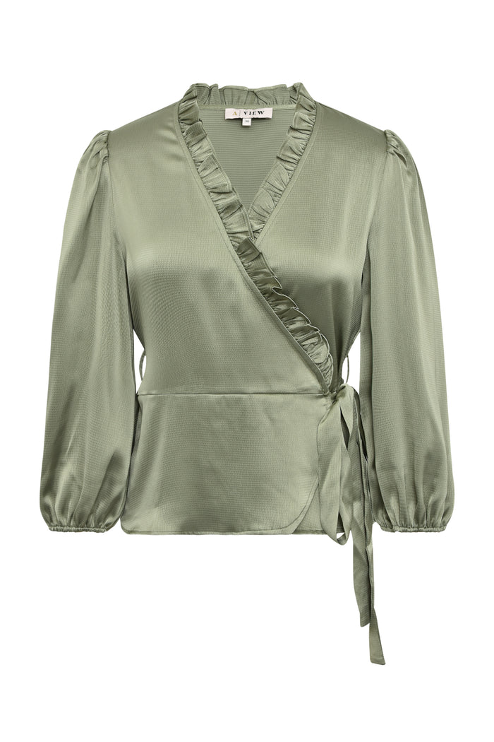Peony Bluse, Pale Green