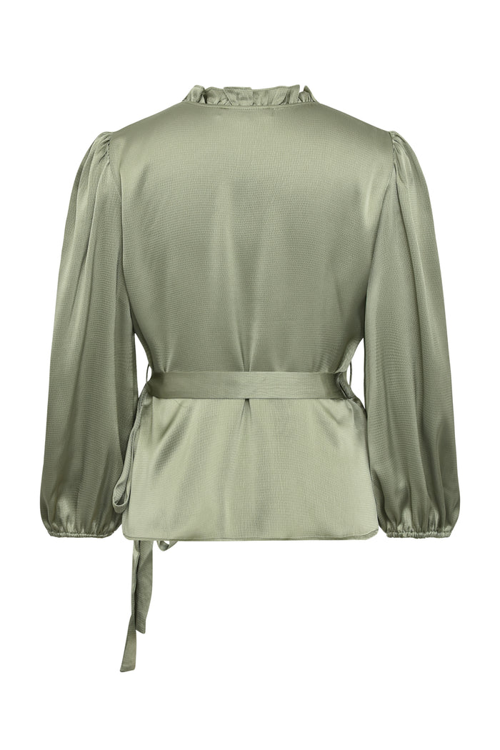 Peony Bluse, Pale Green