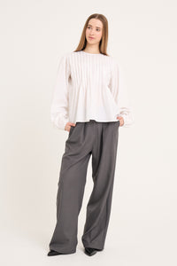 Saga Skjortebluse, Hvid
