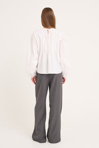 Saga Skjortebluse, Hvid