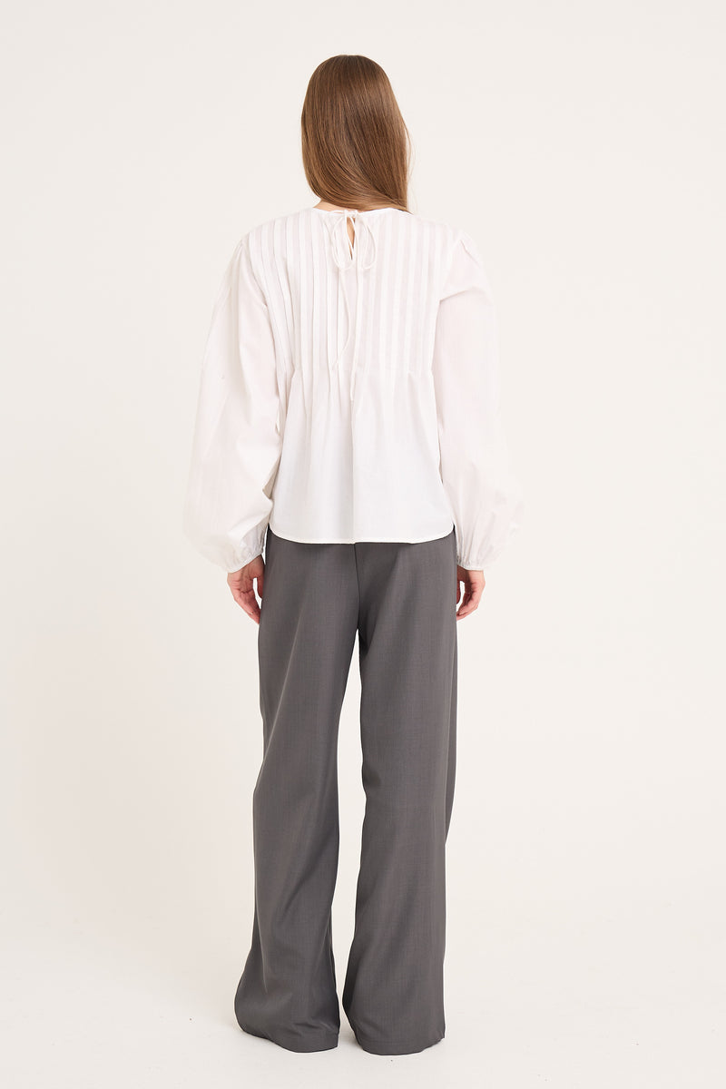Saga Skjortebluse, Hvid