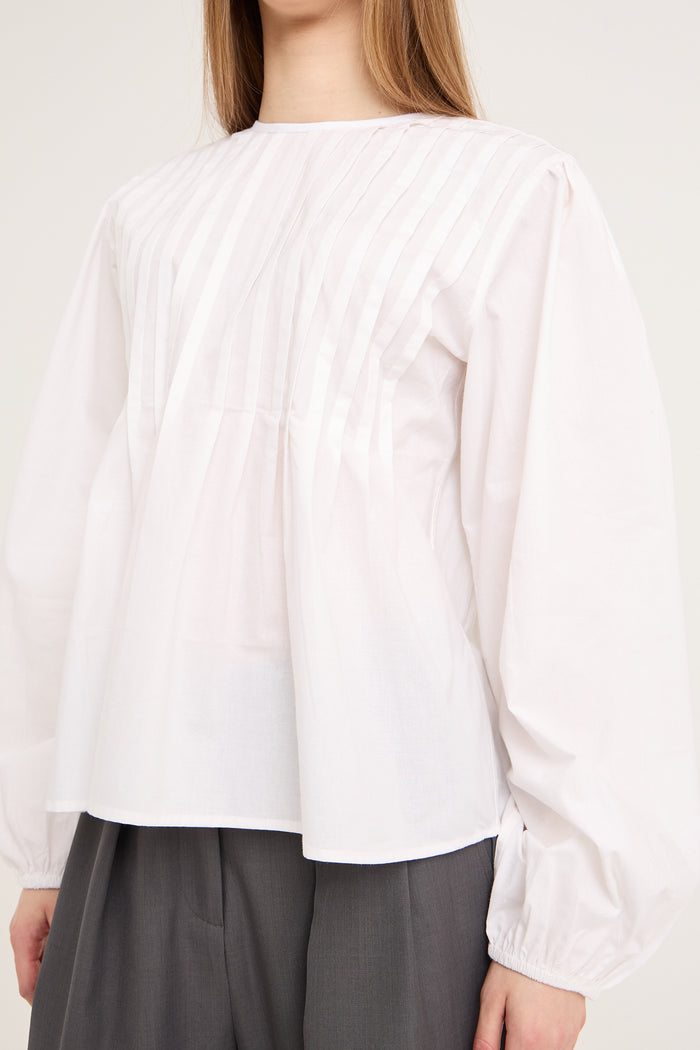 Saga Skjortebluse, Hvid