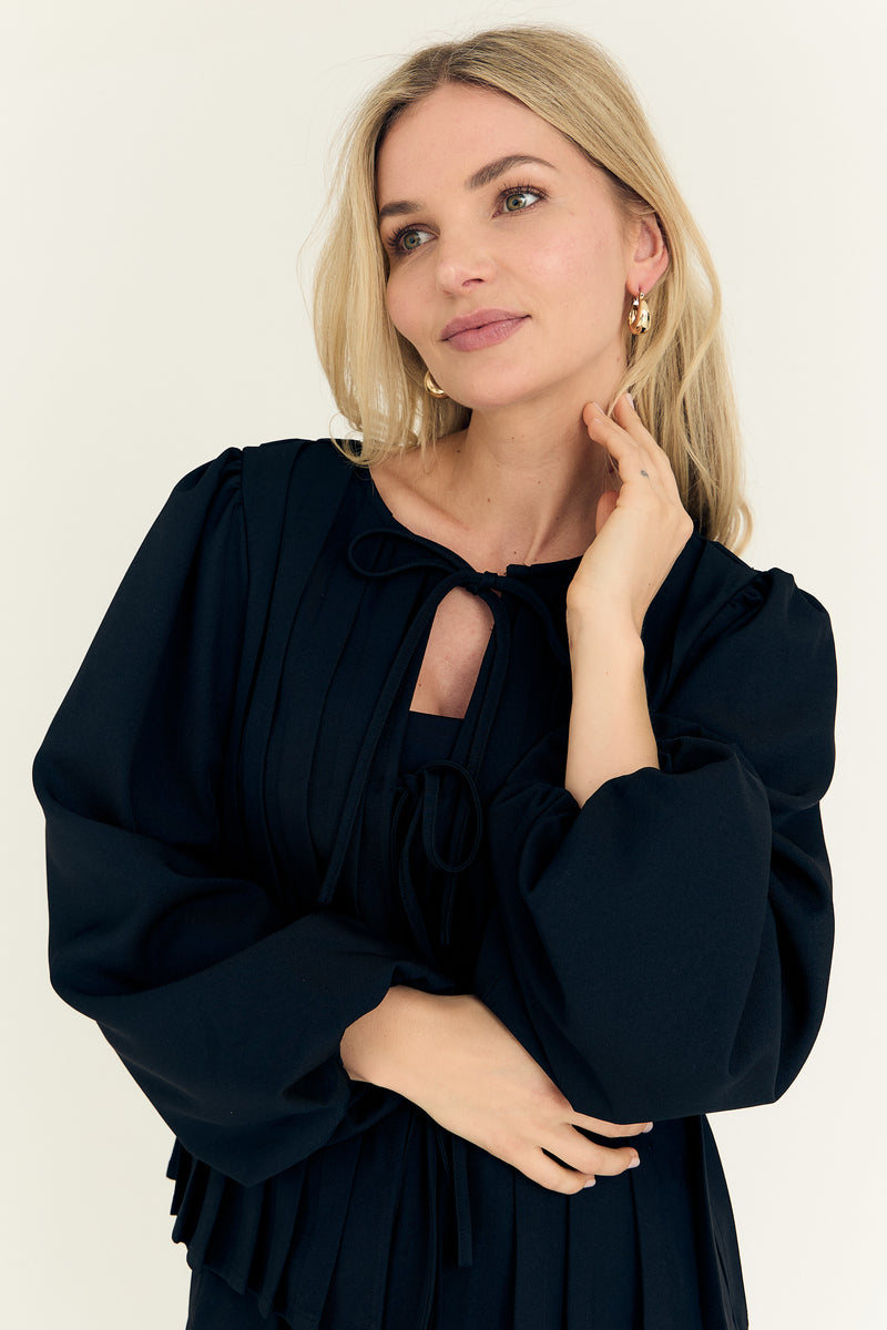 Fiona Bluse, Sort