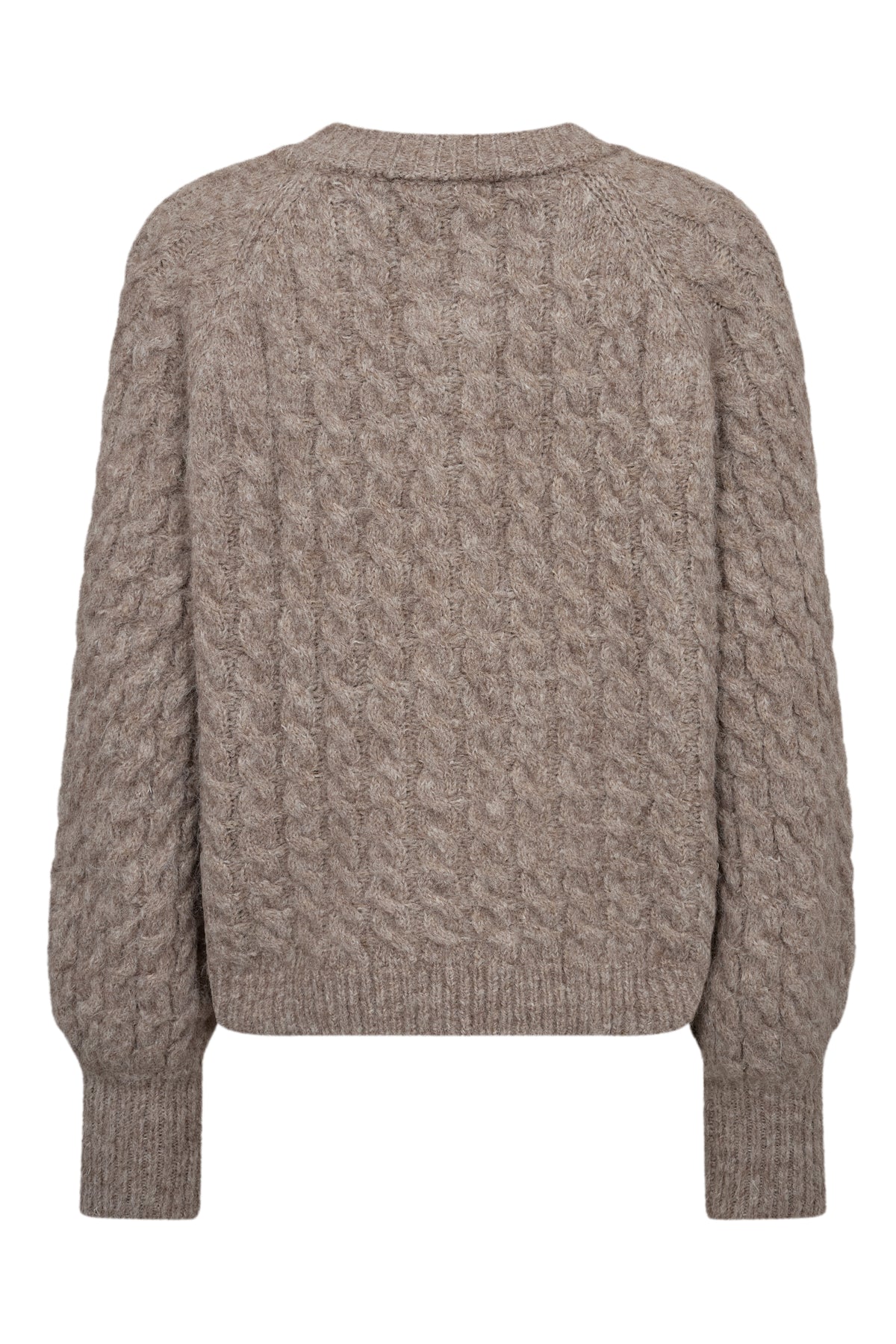 Kabba Strik Cardigan, Light Brown