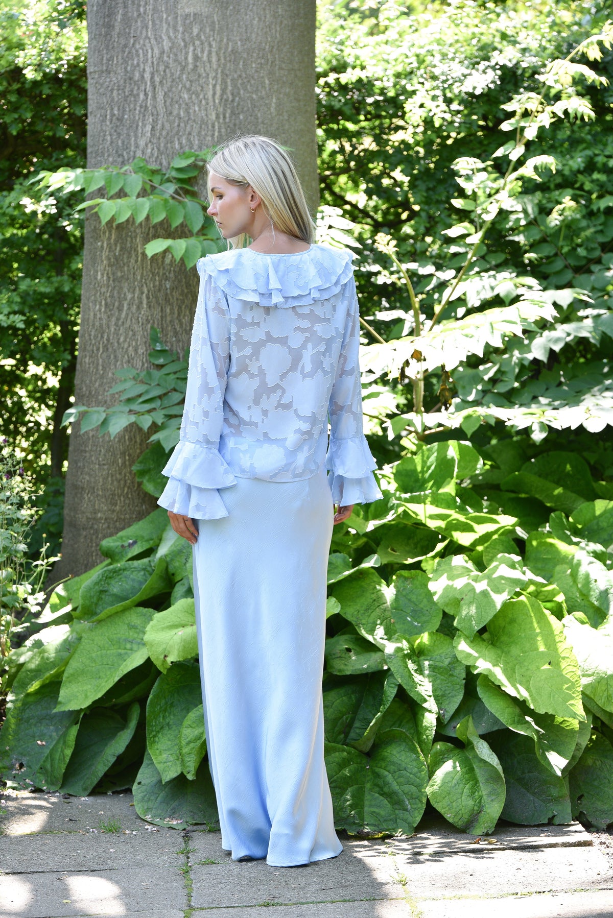 Floretta Bluse, Light Blue