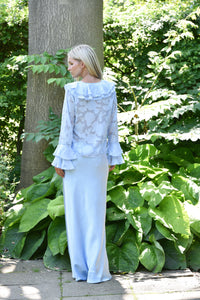 Floretta Bluse, Light Blue