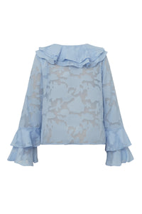 Floretta Bluse, Light Blue
