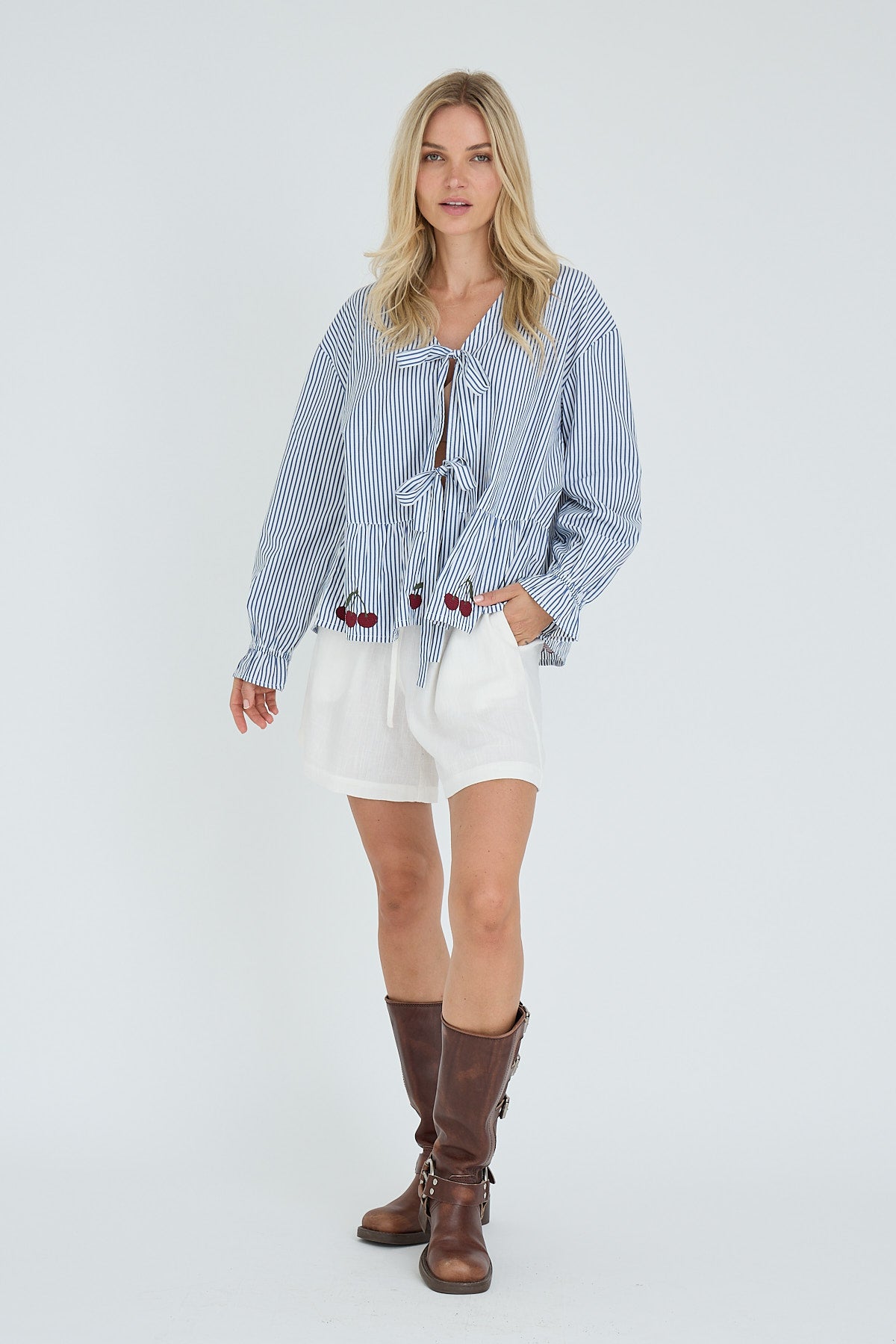 Alize Bluse, Blue Stripe