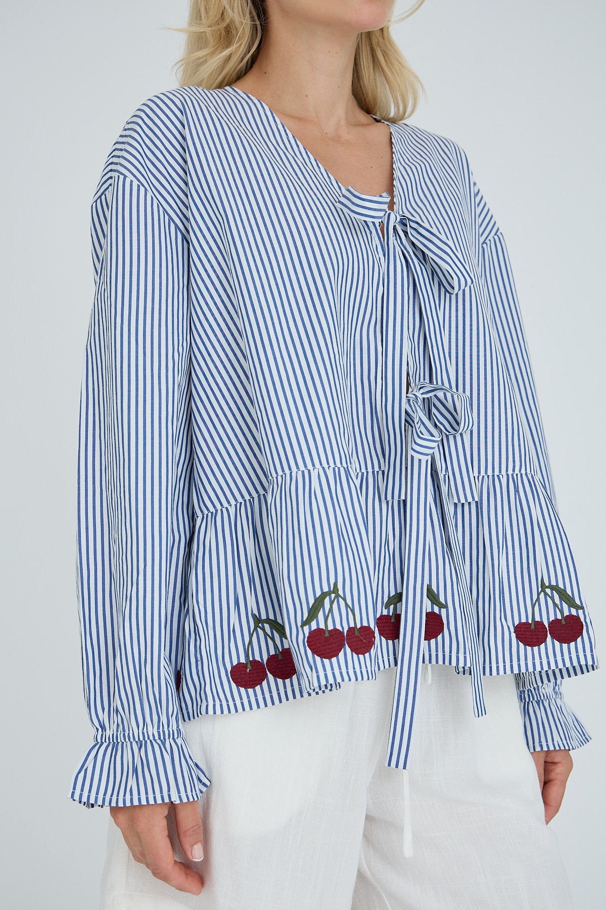 Alize Bluse, Blue Stripe