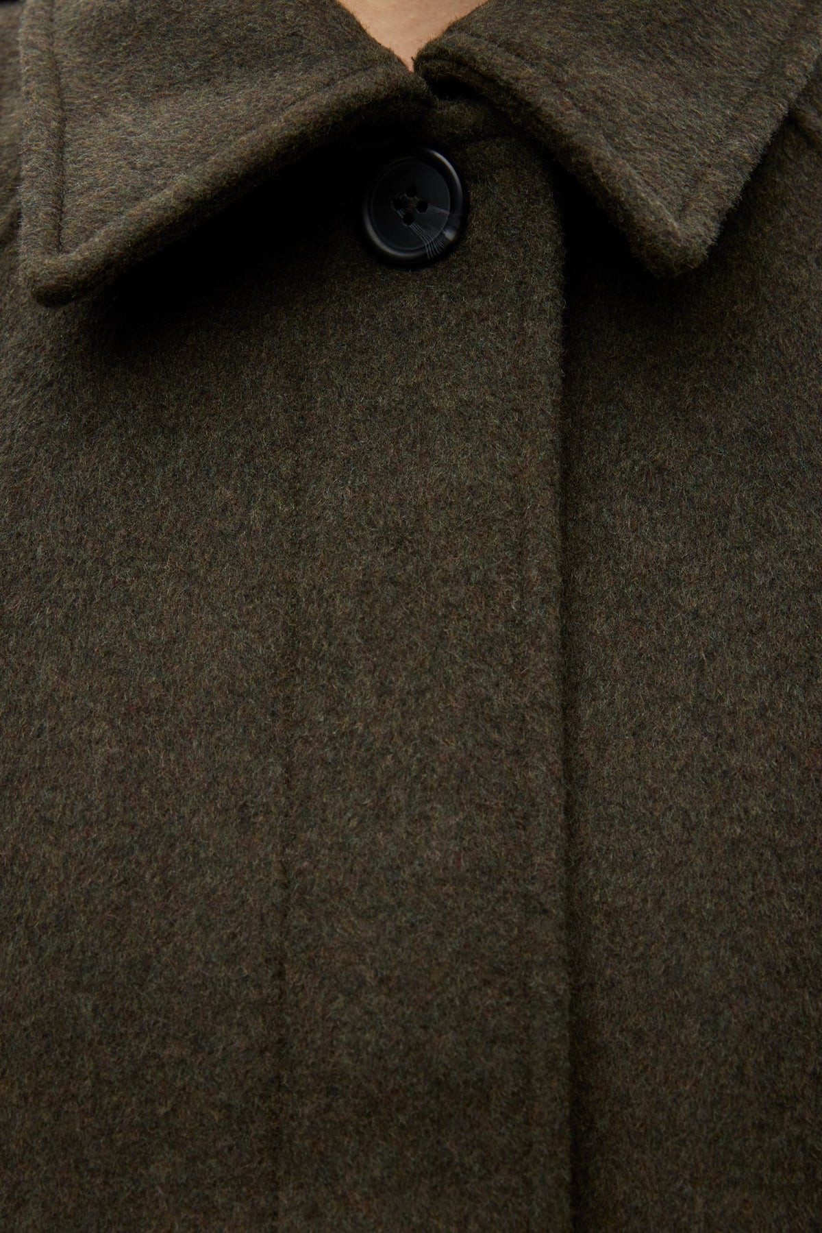 Seneca Uld Jakke, Dark Olive Melange