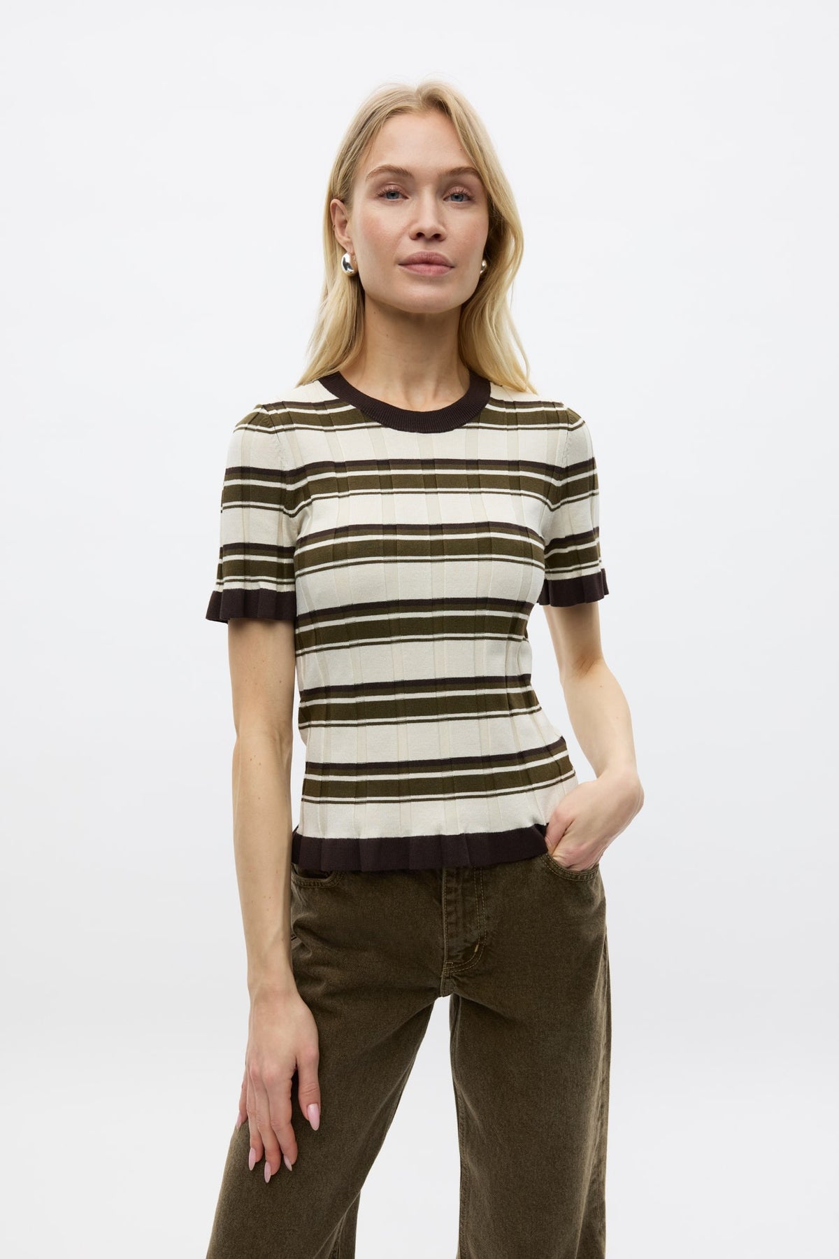 Gigi Bluse, Olive Birch