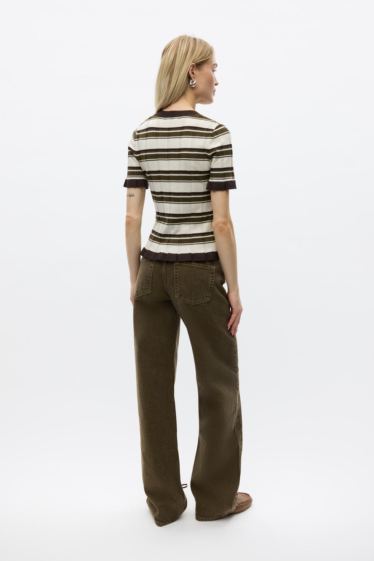 Gigi Bluse, Olive Birch