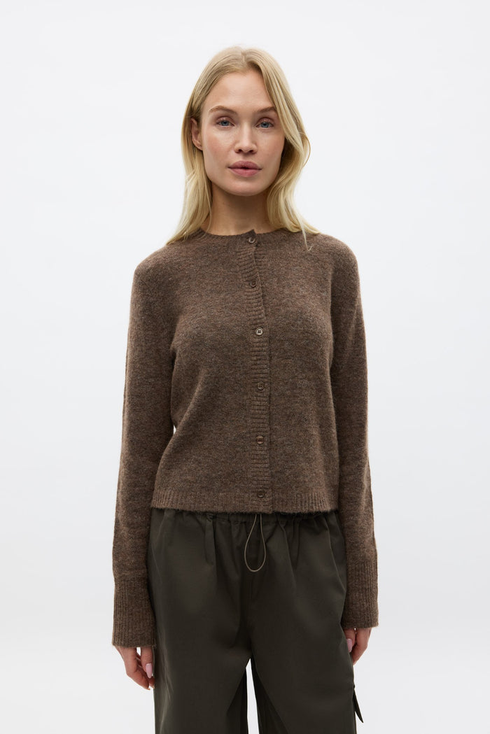 Ada Cardigan, Walnut Melange