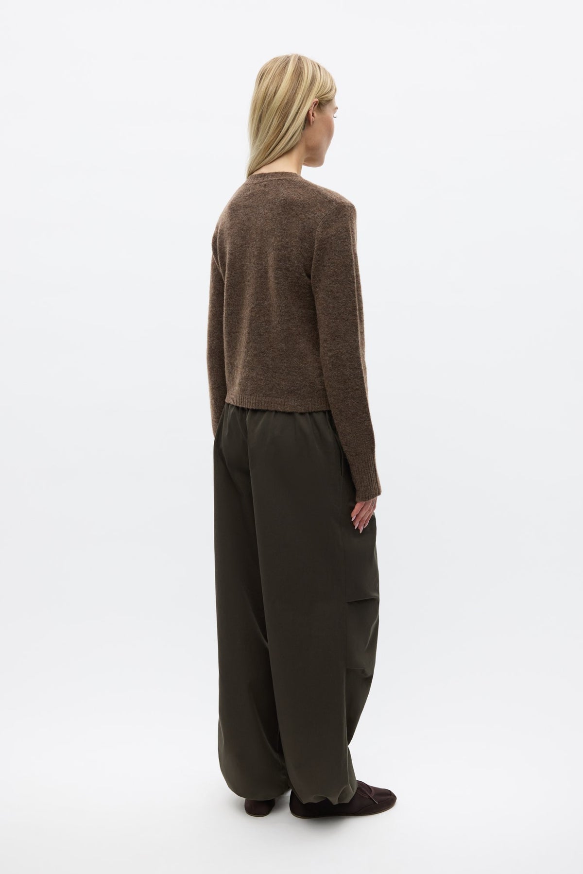 Ada Cardigan, Walnut Melange