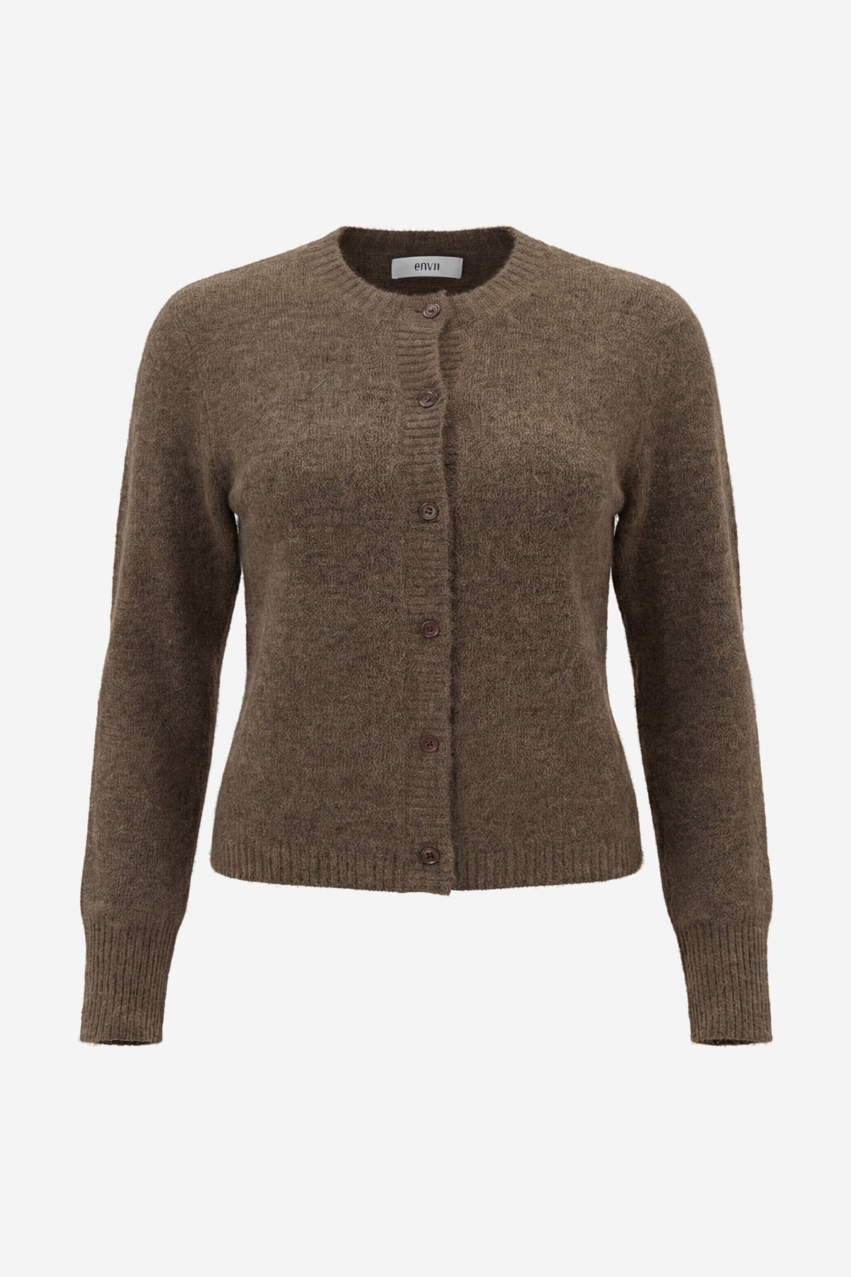 Ada Cardigan, Walnut Melange