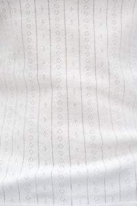 Volvi Top, Hvid m. Broderi
