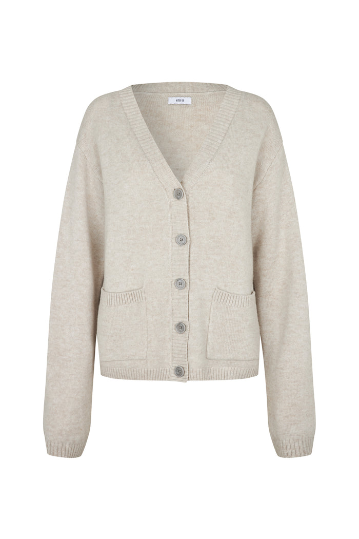 Elise Strik Cardigan, Moonstruck Melange