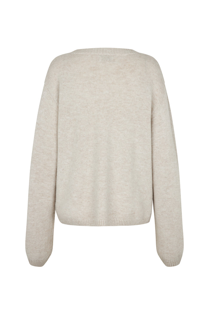 Elise Strik Cardigan, Moonstruck Melange