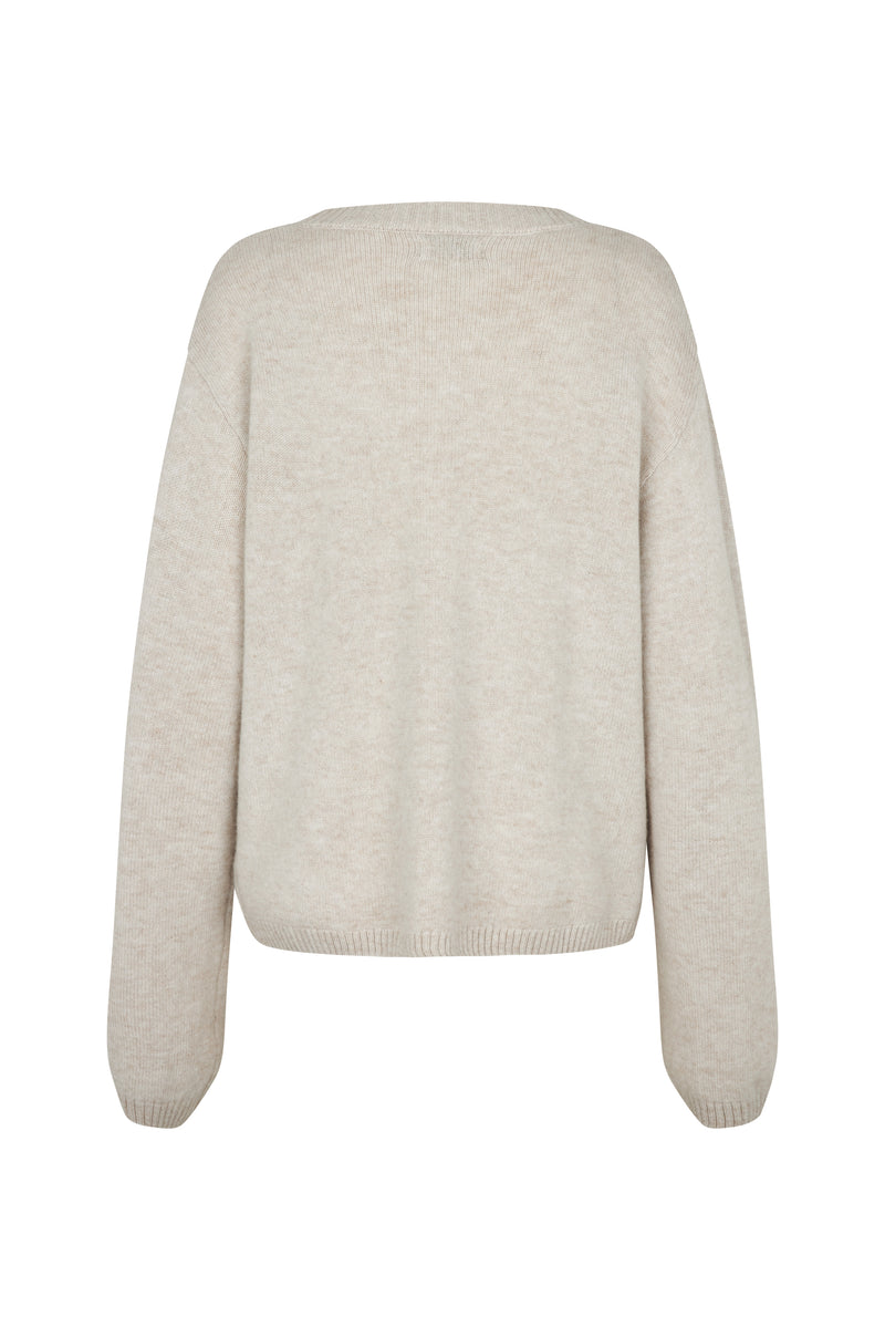 Elise Strik Cardigan, Moonstruck Melange