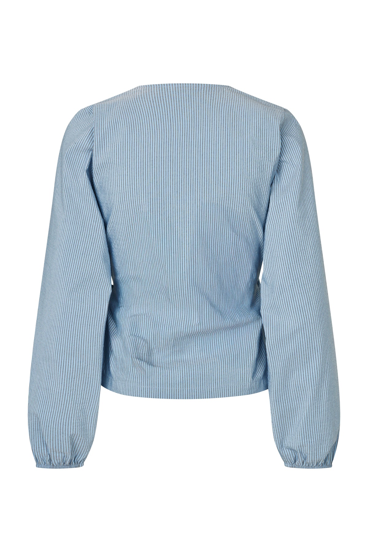 Lydia Top, Navy/Azure Stribet