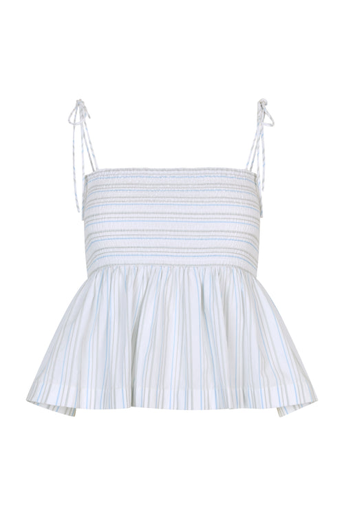 Romina Top, Blue Stripe