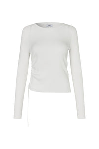 Yara Strik Bluse, Gardenia