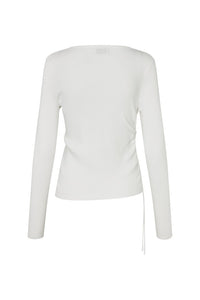 Yara Strik Bluse, Gardenia