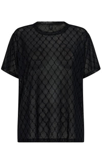 HTD Logo Mesh Tee, Sort
