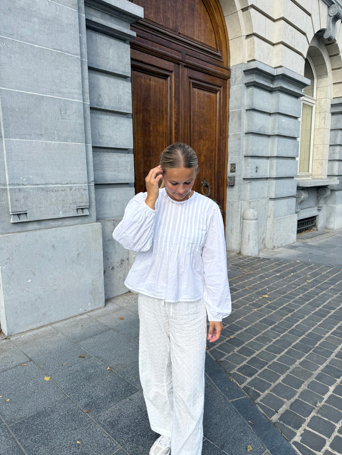 Saga Skjortebluse, Hvid