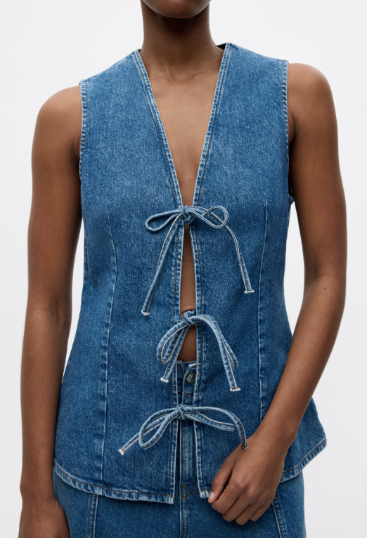 Atenna Vest, Denim