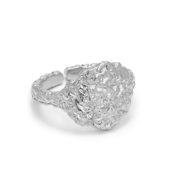 Signet Ring, Sølvbelagt