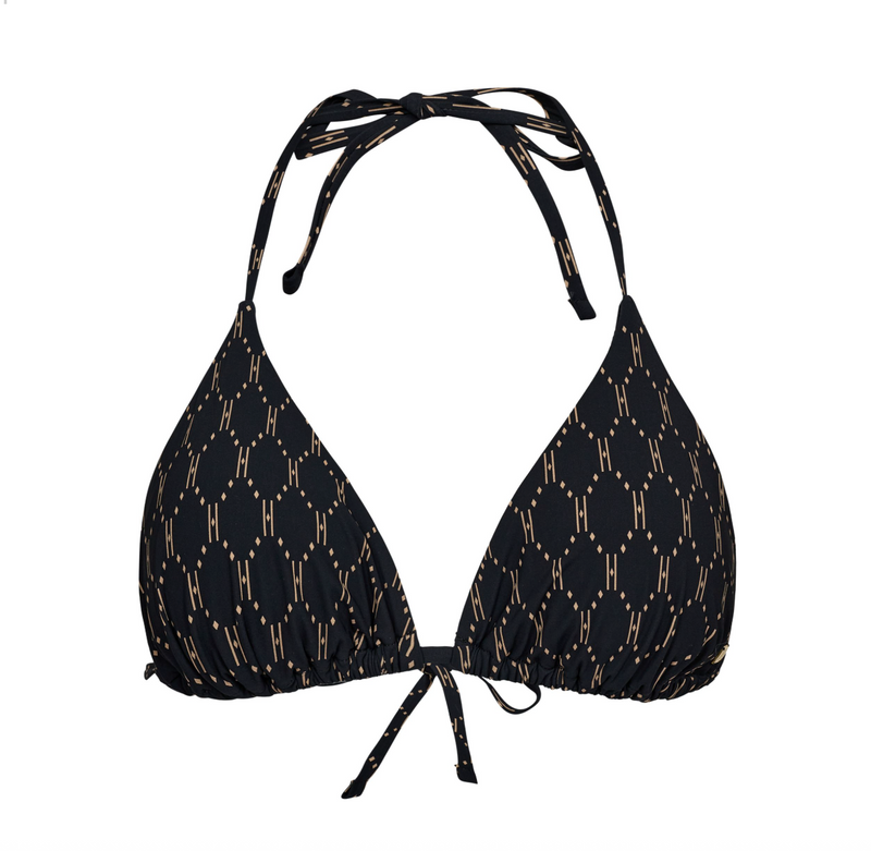 HTD Bikini Top Logo, Sort