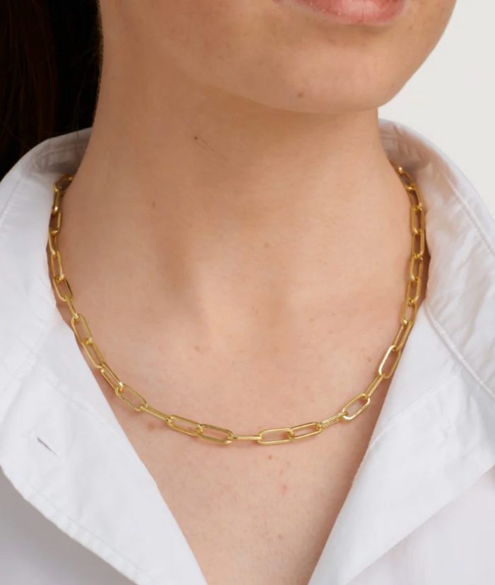 Lænke Halskæde, Guldbelagt