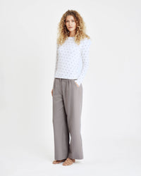 HTD Cashmere (blend) Bluse, Hvid
