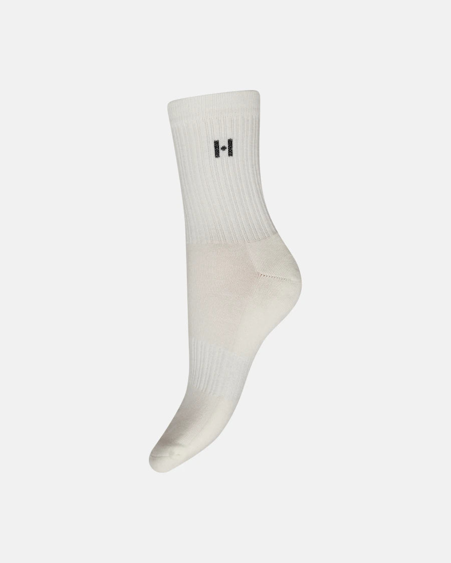 2-pak strømper, Hvid