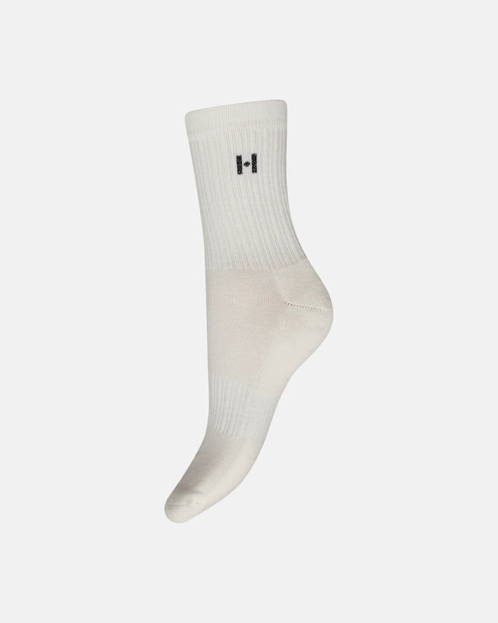 2-pak strømper, Hvid