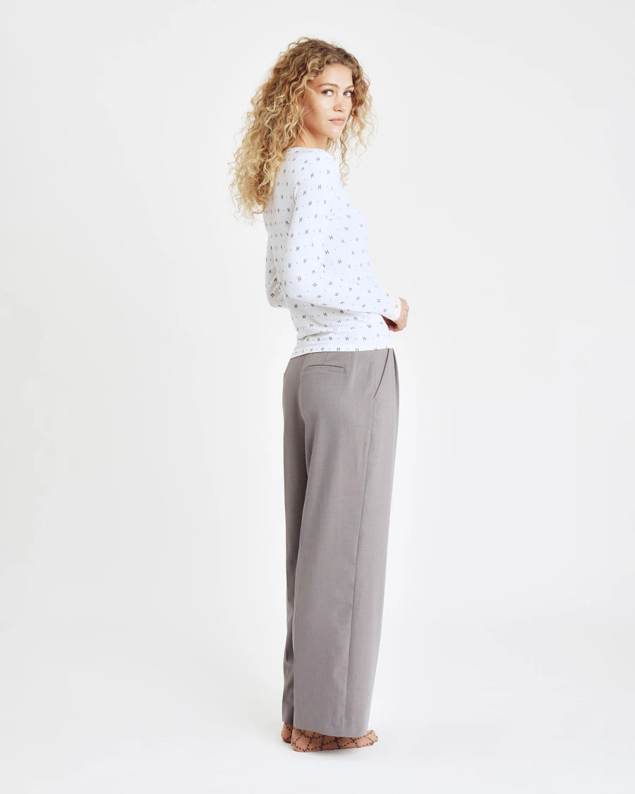 HTD Cashmere (blend) Bluse, Hvid