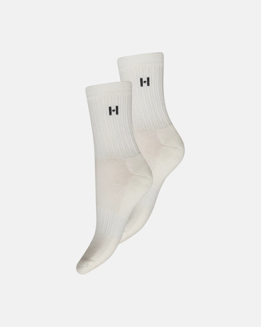 2-pak strømper, Hvid