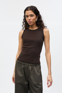 Volvi Top, Brun m. Broderi